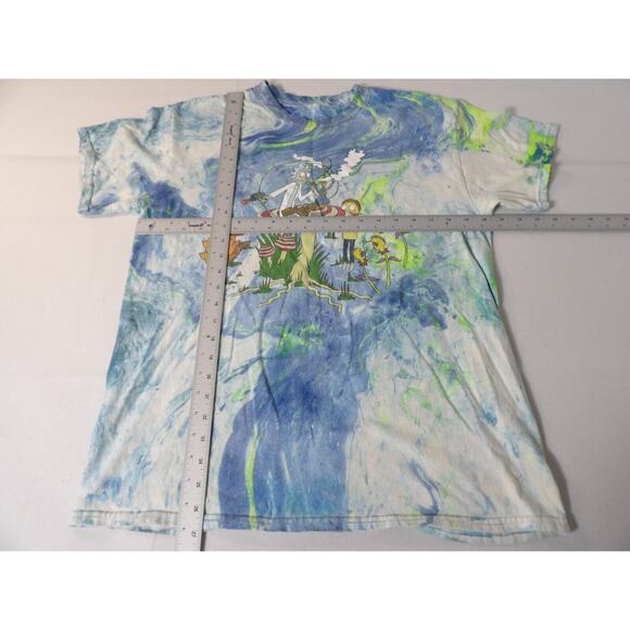 Rick & Morty Tee Shirt Adult Large Tie Dye Blue Graphic Ripple Junction - Picture 5 of 11